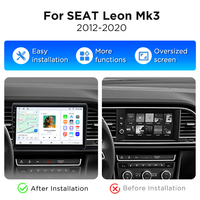 Autoradio Junsun 9 pouces Carplay Android Auto pour Seat Leon120 MK3 2012 - 2020 Système de navigation automobile Écran de voiture CarPlay sans fil