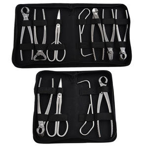 Ensemble d'outils pour bonsaï, cisailles de taille en acier inoxydable avec sac Oxford portable pour la mise en forme des jardins et l'utilisation en extérieur - Product Image 5