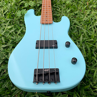 Gitar Bass Elektrik Mini Travel, Bass Ukuran Pendek Skala Pendek, Gitar Bass 4 Senar Portabel Grosir Pabrik OEM