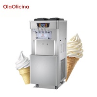 Machine à glace molle commerciale 3 saveurs, modèle vertical sur pied Vi26LS/Vi32LS/Vi40LS pour restaurant et bar