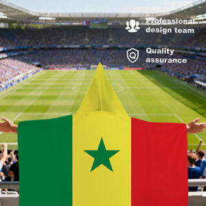 Drapeau du Sénégal avec capuche 3x5 pieds, bannière Lions de Teranga pour la Journée de l'Indépendance et les supporters de football - Product Image 5