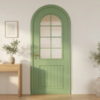 Portes intérieures insonorisées en bois cintrées de style français DEMEA, idéales pour appartements et villas.