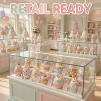 Boneka Plush Makanan Berkualitas Tinggi Custom OEM ODM, Boneka Isi Lucu Bentuk Dessert untuk Koleksi Hadiah Promosi Merek IP