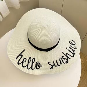 Sombrero de paja con parte superior plana para mujer, sombrero de verano estilo Panamá, parasol para viajes en la playa, sombrero de cubo de pesca - Product Image 4