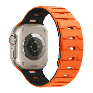 Eraysun Bracelet intelligent magnétique en silicone bicolore à échelle de dragon pour bracelet de montre intelligente Apple - Product Image 4