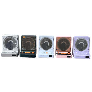 Reproductor de CD de escritorio retro colorido con cubierta transparente, control de perilla, sonido estéreo HIFI, transmisión inalámbrica, entrada AUX, reproducción USB. - Product Image 2