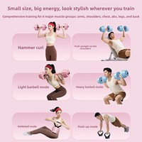 Mancuernas Recubiertas de PVC KAIS-002 - Equipo de Fitness para el Hogar Unisex para Hombres y Mujeres, Barra de Peso Ajustable para Entrenamiento Corporal y Ejercicios de Core