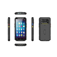 TOP1 HC750 4 + 64G Memoria 4G Wifi Blue-Tooth GPS 2D Escáner de código de barras Android 12 Industrial PDA Colector de datos de mano-Azul