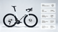 Vélo de course sur route léger entièrement en carbone Shima-no 105 Di2 12S avec frein à disque à montage plat et guidon intégré en carbone