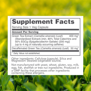 Ekstrak teh hijau 500Mg, suplemen antioksidan Label pribadi kapsul EGCG untuk dewasa, bukan untuk wanita hamil - Product Image 5