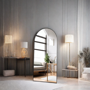 Miroir de sol en verre de forme ovale de conception moderne 2024, 28 x 71 pouces, 3 mm d'épaisseur, pleine longueur, pour usage décoratif - Product Image 6