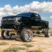 Jantes forgées Deep Dish H Style polies 22*12 22*14 24*12 24*14 pour Ram Dodge 1500 2500 3500 Jeep Wrangler JK JL