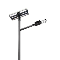 Lampadaire solaire LED IP66 30W 5100LM Angle de faisceau 140° Garantie 3 ans Certifié CE Conforme RoHS Construction en alliage d'aluminium