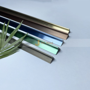 Bande en acier inoxydable moderne et durable en forme de T EX287 avec garantie de plus de 5 ans pour les bords de carrelage intérieurs et les utilisations de transition - Product Image 3