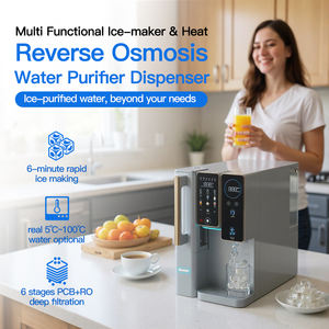 2025 nouveau distributeur de purificateur d'eau intelligent filtre systèmes d'eau Portable machine à glaçons ménage fabricant de crème glacée - Product Image 2