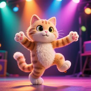 Factory Customized Plush Toys Dancing Cat Good Selling Modern Design Plush Cat Personalized Plush Cat Toy - Product Image 1