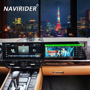 Reproductor Multimedia de Video con Pantalla Dual Interactiva Android Carplay de 12.3 Pulgadas + 12.3 Pulgadas, 8+128 GB, para Porsche Cayenne 2011-2017 - Product Image 1