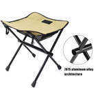 Tabouret pliant d'extérieur en alliage d'aluminium portable (capacité de charge de 100 kg) Chaise pliante en alliage d'aluminium pour le camping et la pêche