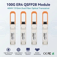 Module émetteur-récepteur optique QSFP 100G ER4 QSFP28 LAN WDM 40km DOM Duplex LC SMF