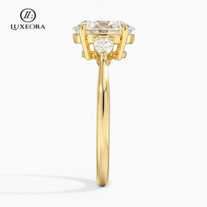 Anello di Fidanzamento con Diamante Coltivato in Laboratorio Certificato IGI, Gioielli da Donna in Oro 10k 14k 18k, Taglio Ovale VVS, Anello con Diamante Creato in Laboratorio - Product Image 4