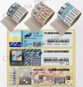 Win 10 Pro OEM Key COA стикер 12 месяцев гарантии Лицензия глобальная онлайн Активация Win 11 Серебряный Красный Синий стикер - Product Image 1