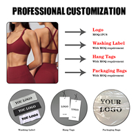 Soutien-gorge de sport respirant à haute élasticité et compression, séchage rapide, dos croisé, pour femme, idéal Pilates, fitness, yoga