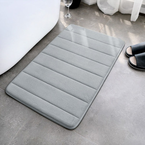 Tapis de bain en polaire corail Cangming 60x90cm, matelassé, épais, absorbant et antidérapant pour salles de bain - Product Image 3