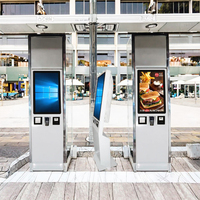 Terminal de Autoservicio con Pantalla Táctil LCD de 21.5 Pulgadas para Restaurantes y Comercios Minoristas, CMS Basado en la Nube, Aleación de Aluminio, Garantía de por Vida