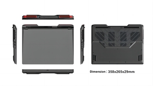Portátil para Juegos de 16 Pulgadas con 14 Núcleos, I7/I9-13900HK, RTX4060, 8GB DDR5, 64GB RAM, 4TB SSD y Teclado Retroiluminado - Product Image 2