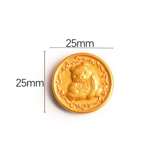 Mô Phỏng Panda Đồng Xu Vàng Nhựa Flatback <span class=keywords><strong>Cabochon</strong></span> Đối Với Tự Làm Đồ Trang Sức Làm Năm Mới Thu Nhỏ Cảnh Trang Trí - Product Image 5
