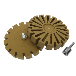 4inch 100mm đánh bóng bánh xe cao su tẩy bánh xe với khoan Adapter cho nhãn dán vinyl đề can đề can loại bỏ băng công cụ điện - Product Image 1