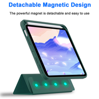 Nouvelle coque de tablette en cuir PU Aurora avec fonction de veille automatique, support pour stylet et couverture pliable en trois parties pour Mini 6 Mini 7 8,3 pouces