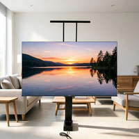 Supplier Perabot Komersial Profesional Grosir Meja TV Pengatur Ketinggian dengan Remote Control 580-1230mm TV Lift Bergaya