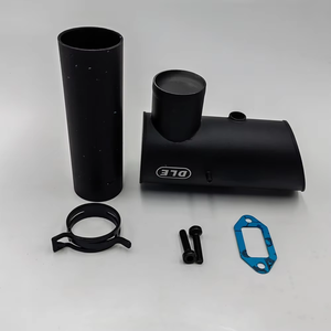 อะไหล่เครื่องยนต์เบนซิน/น้ำมันเบนซินแท้ DLE130 สำหรับเครื่องบินบังคับวิทยุ ชิ้นส่วน DIY ท่อไอเสียแบบรูเดียว ผลิตในกวางตุ้ง ประเทศจีน - Product Image 2