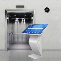 Kiosco de Autoservicio con Pantalla Interactiva, Base en Forma de K, Señalización Digital Android 4K, Gran Tamaño 43/55/65'', Wifi Inteligente para Centros Comerciales