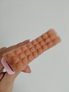 <span class=keywords><strong>Brocha</strong></span> de <span class=keywords><strong>Maquillaje</strong></span> Facial Contorno Linfático Popular al por Mayor, Mango Blanco, Rosa y Dorado, Pelo Sintético, <span class=keywords><strong>Brocha</strong></span> Individual - Product Image 4