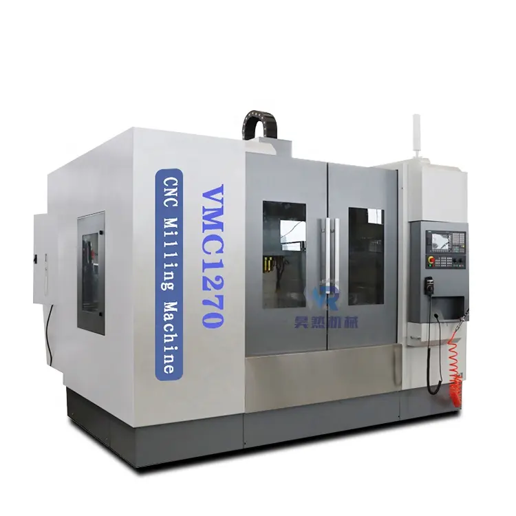 Cost Price Cnc 3 Axis Linear Guide Vertical Machining Milling Machines G Machines China Vmc1270 Taiwan Motor Provide 220V HR 9.5