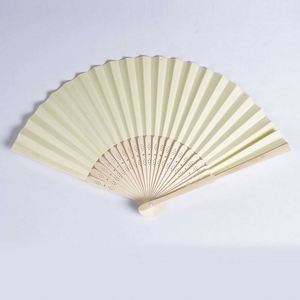 Abanicos Portátiles de Bambú Tallado para Bodas, Estilo Arte Folclórico, Modelo Libélula, Diseño Pintado, Decoración y Regalo para Bodas - Product Image 6