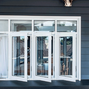 Ventana Abatible de PVC Ahorradora de Energía, Vidrio de Doble Panel con Aislamiento Térmico para Apartamentos Modernos y Baños, Fabricante con Certificación Energy Star - Product Image 2