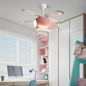 Ventilateur de plafond pour enfants avec lumière, pour chambre d'enfant, ventilateur de plafond en forme d'<span class=keywords><strong>avion</strong></span> ou d'hélicoptère avec lumière LED, lumière avec ventilateur pour chambre de fille - Product Image 5