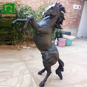 Vente flash Petite <span class=keywords><strong>statue</strong></span> de cheval en bronze <span class=keywords><strong>Sculpture</strong></span> de cheval en laiton noir - Product Image 2