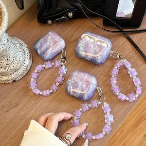 เคสหูฟังมุกหรูหราสำหรับ <span class=keywords><strong>Airpods</strong></span> <span class=keywords><strong>Pro</strong></span> 3 เคสสำหรับ <span class=keywords><strong>AirPods</strong></span> 4 3 2 เคสสำหรับ <span class=keywords><strong>Airpods</strong></span> Pro2 พร้อมพวงกุญแจ กล่องใส่หูฟัง - Product Image 5