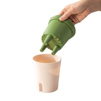 Vente en gros auto-arrosage intelligent petit pot de fleurs moderne en plastique Pot de fleur Pot pour jardin décoration de la maison