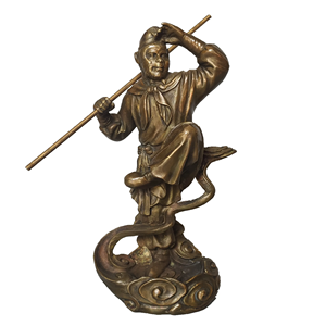 Sculpture en bronze grandeur nature <span class=keywords><strong>de</strong></span> WuKong <span class=keywords><strong>Le</strong></span> célèbre roman chinois <span class=keywords><strong>Voyage</strong></span> vers l'ouest Statue en bronze - Product Image 1
