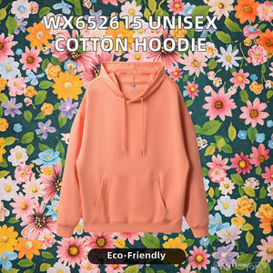 Sudadera Unisex WX652615, 80% Algodón, 20% Poliéster, Lisa, Blanca, al por Mayor, con Logotipo Personalizado, Primavera, Teñida, Tejida para Hombre - Product Image 2