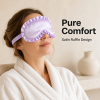Masque de sommeil en satin de soie de qualité supérieure, personnalisé, avec rembourrage ultra-doux et sangle élastique, pour la vente en gros