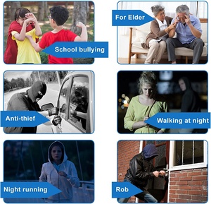 Đèn Pin LED 130DB Còi Báo Động Tự Vệ Khẩn Cấp Khẩn Cấp Mini Móc Khóa Báo Động Cá Nhân An Toàn Cho Nữ - Product Image 3
