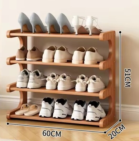 4 niveles, 60 cm de largo [capacidad para 9 pares de zapatos]