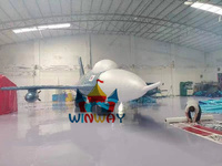 Avion de chasse gonflable en PVC personnalisé Modèle d'avion gonflable publicitaire en couleurs personnalisées
