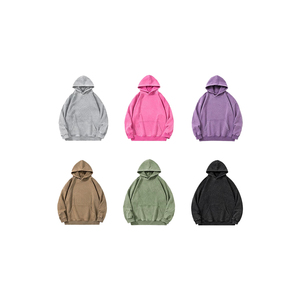 Custom Logo 100% Cotton Acid Wash Pullover Hoodie <b>Men</b> Front Pocket Casual Vintage Distressed Streetwear Oversized <b>Sweatshirt</b> - Product Image 4